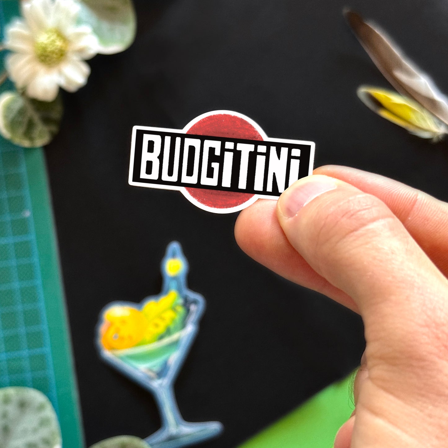 Budgitini Stickers