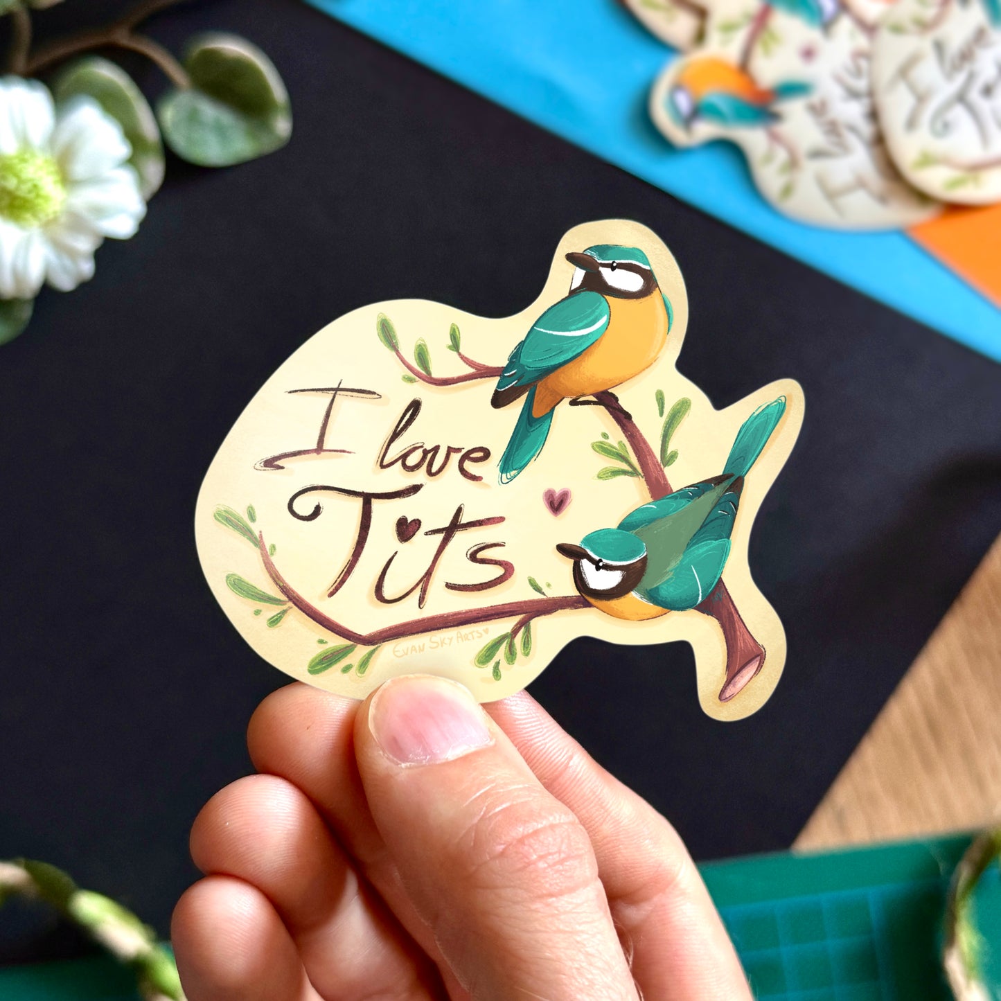 I love Tits Sticker