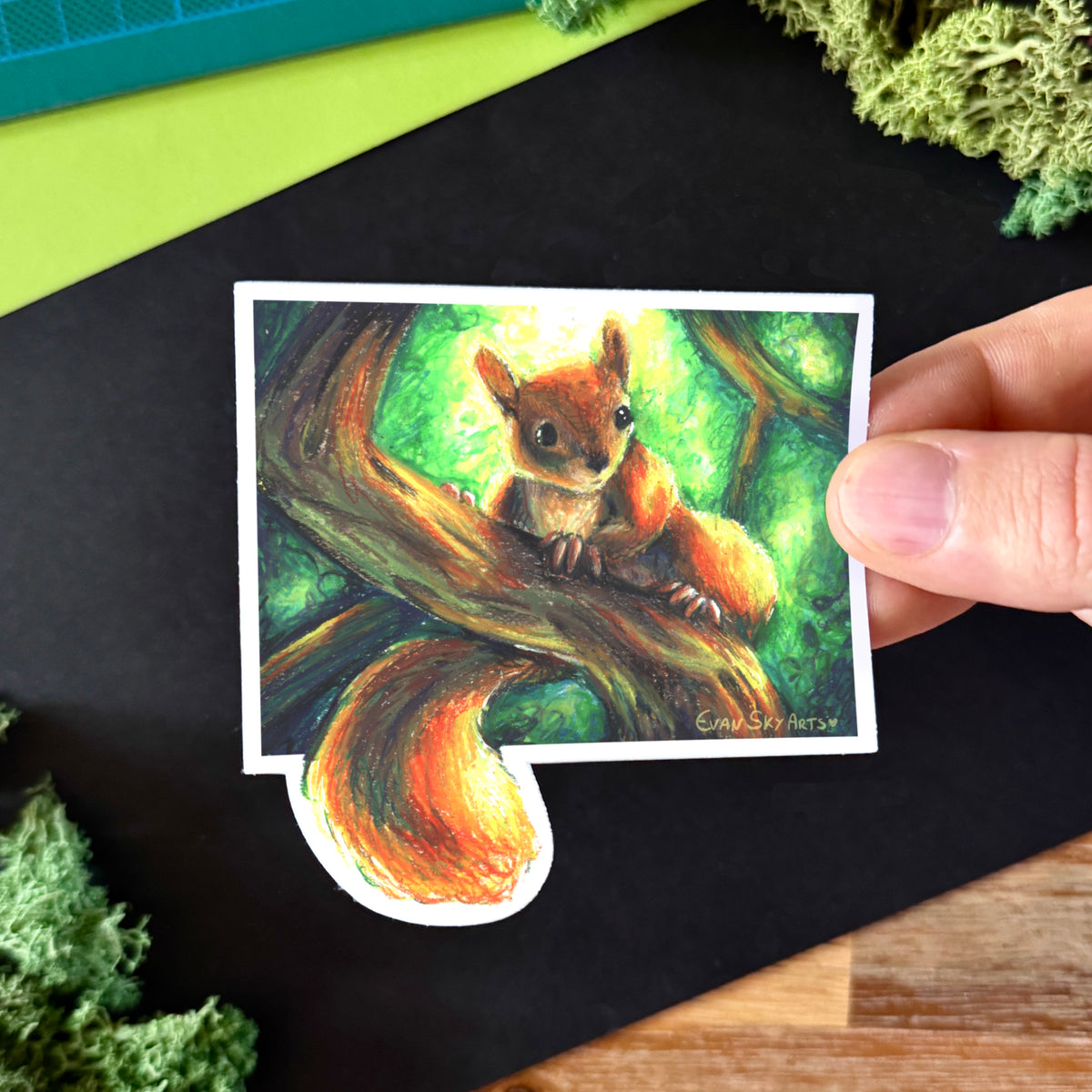 Sticker: Squirrel in the park