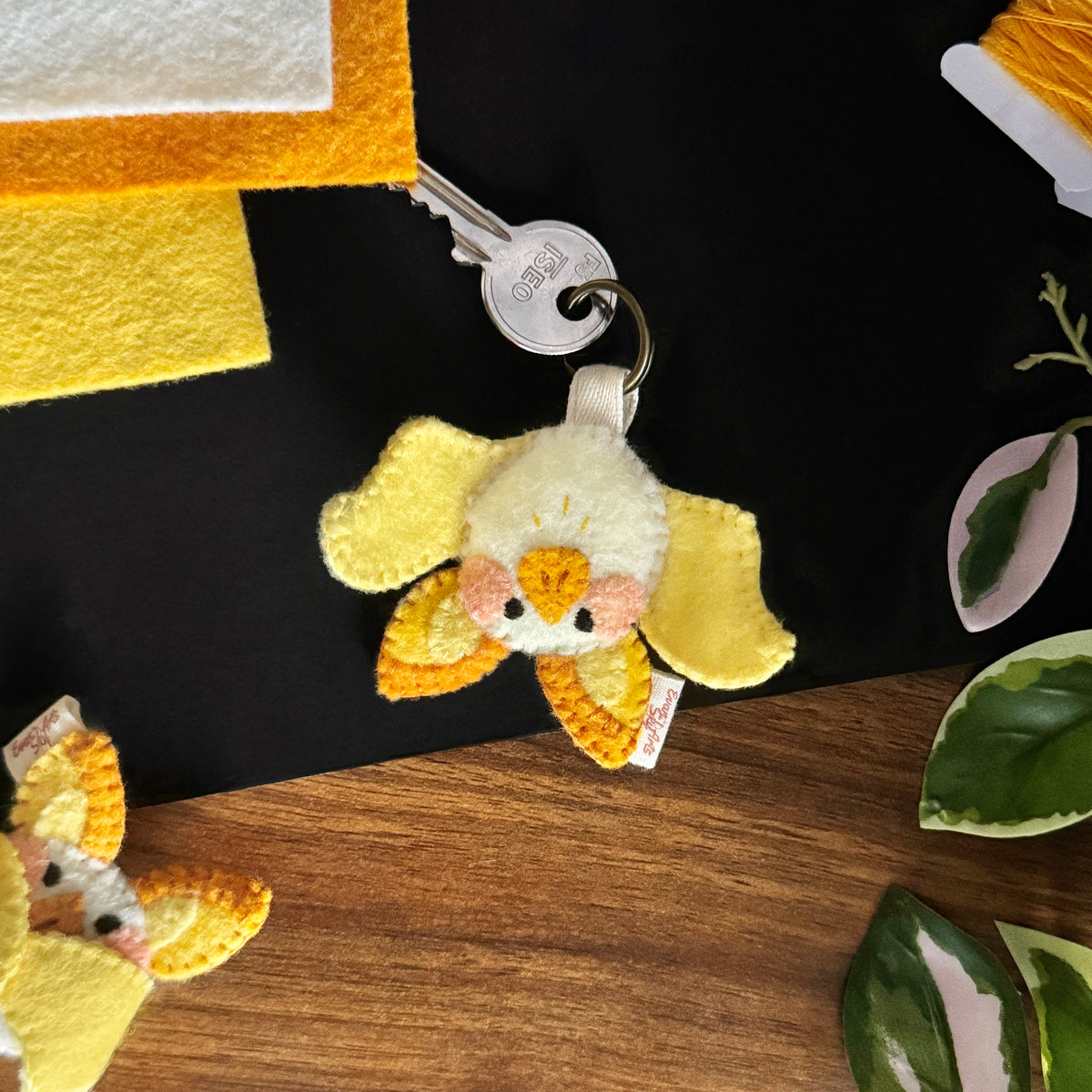 Honduran White Bat Keychain