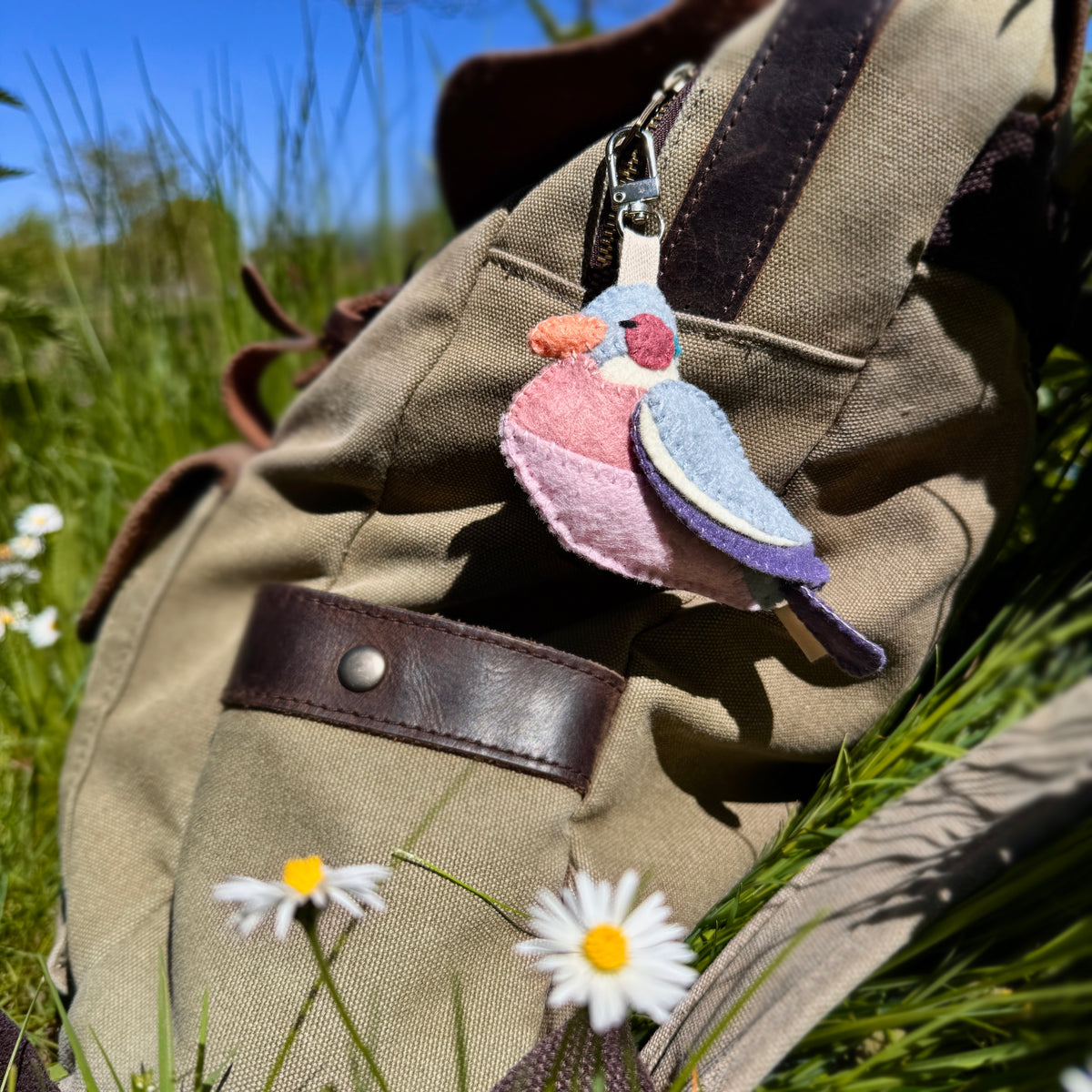 Common Wood Pigeon Bag Charm