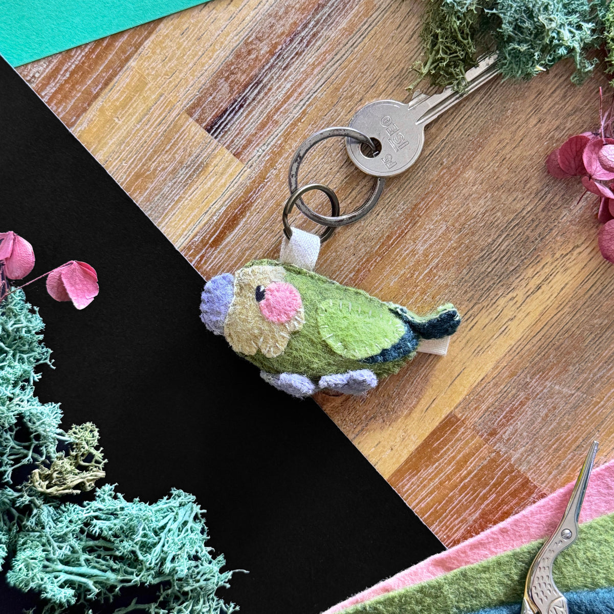 Kākāpō Keychain