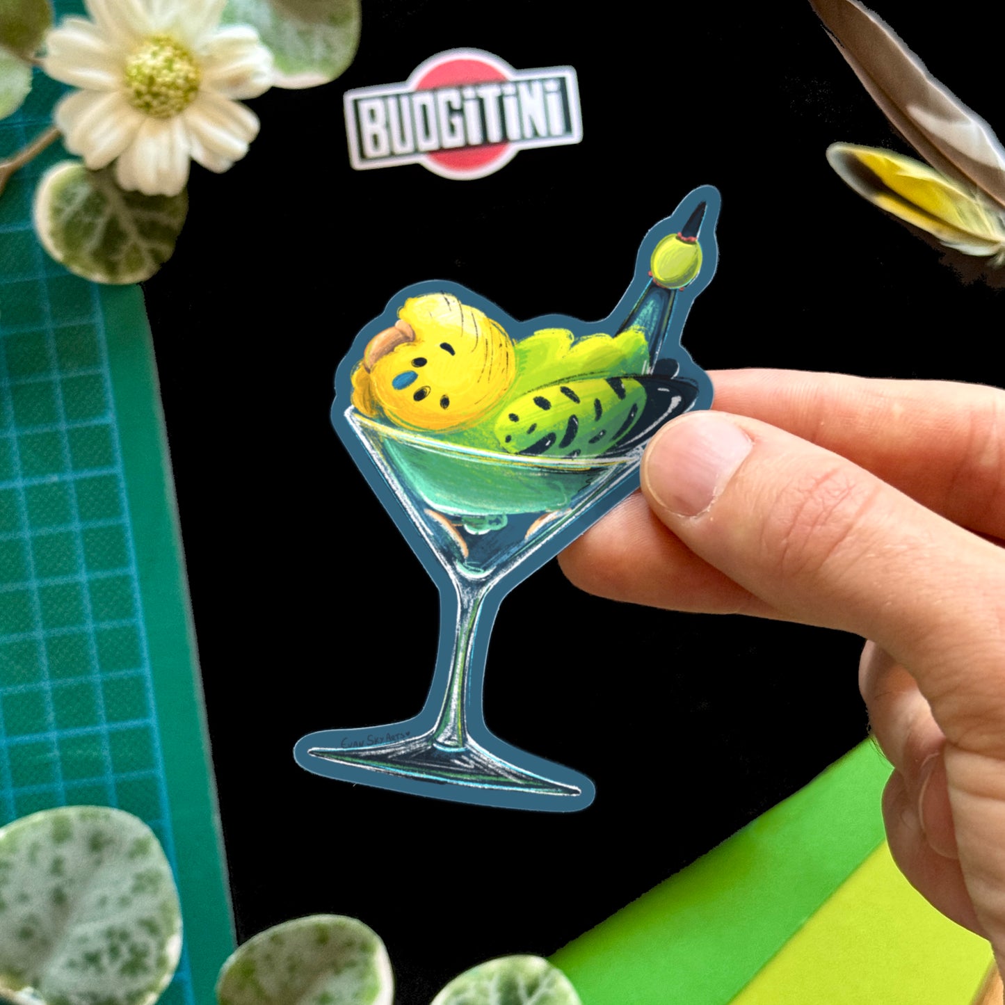 Budgitini Stickers