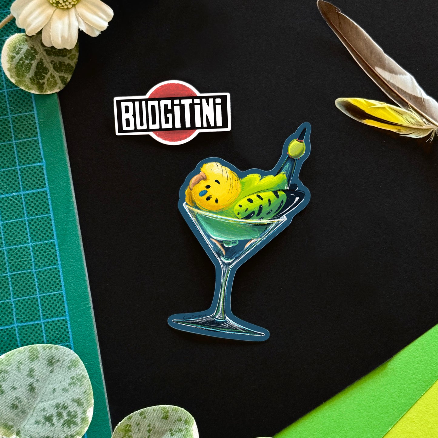 Budgitini Stickers