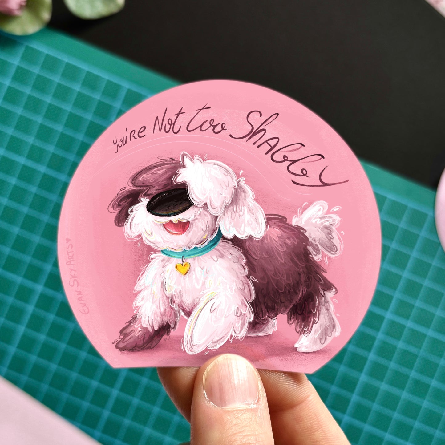Not too Shaggy Sticker