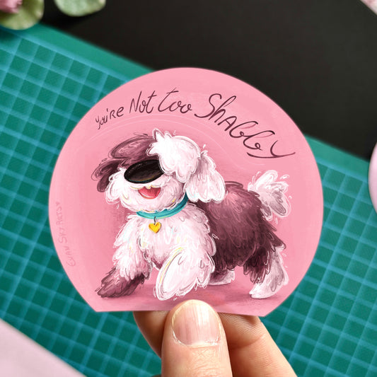 Not too Shaggy Sticker