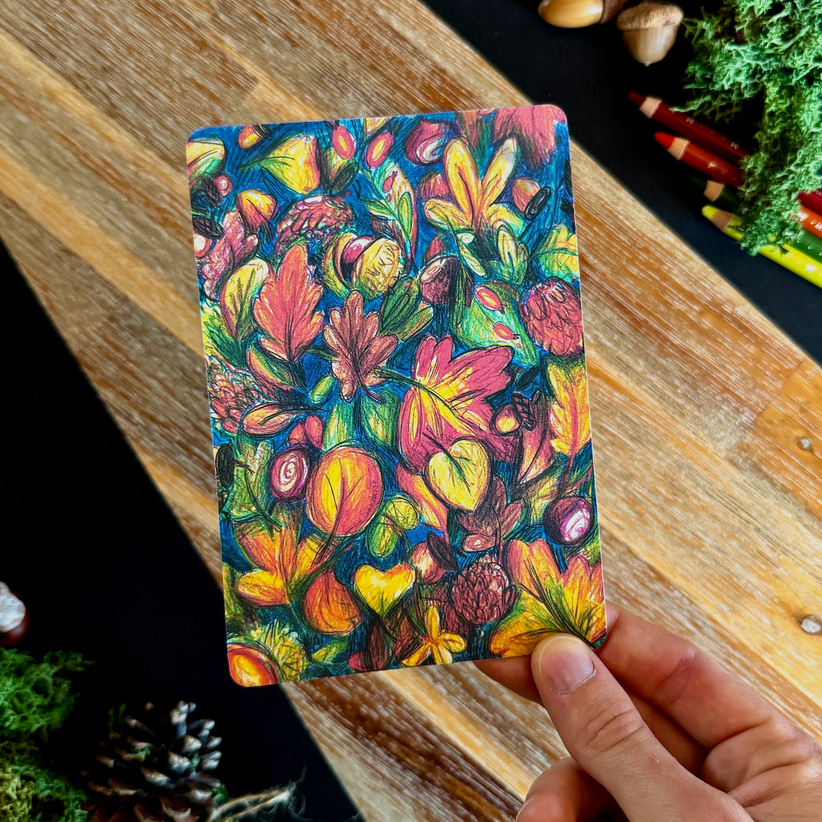 « Fallen Foliage » Postcard