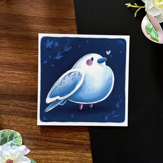 Mini-Print « Oiseau Porcelaine »