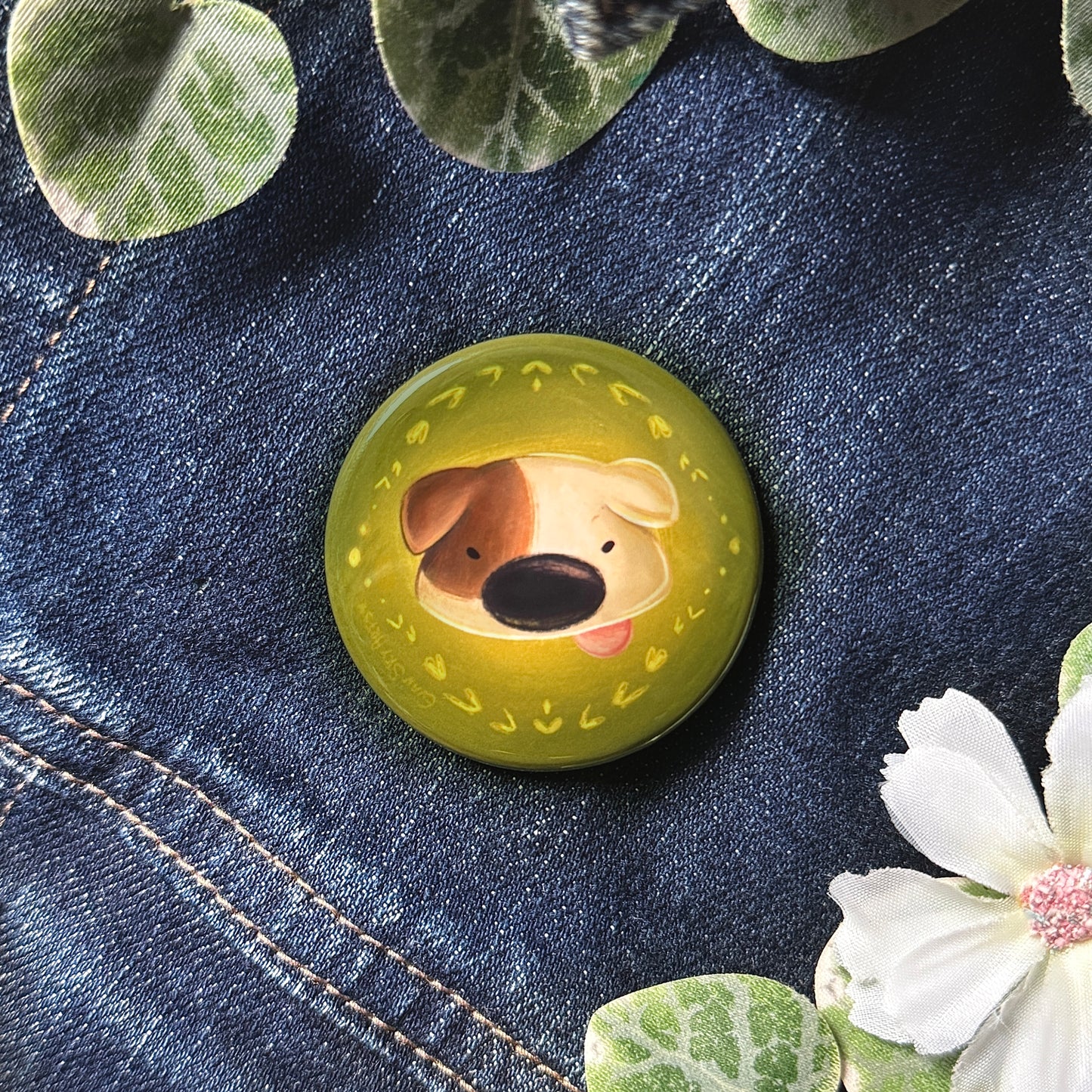 Badge « Chien » (Vert)