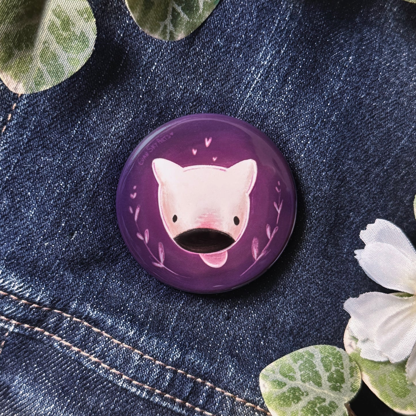 Badge « Chien » (Violet)