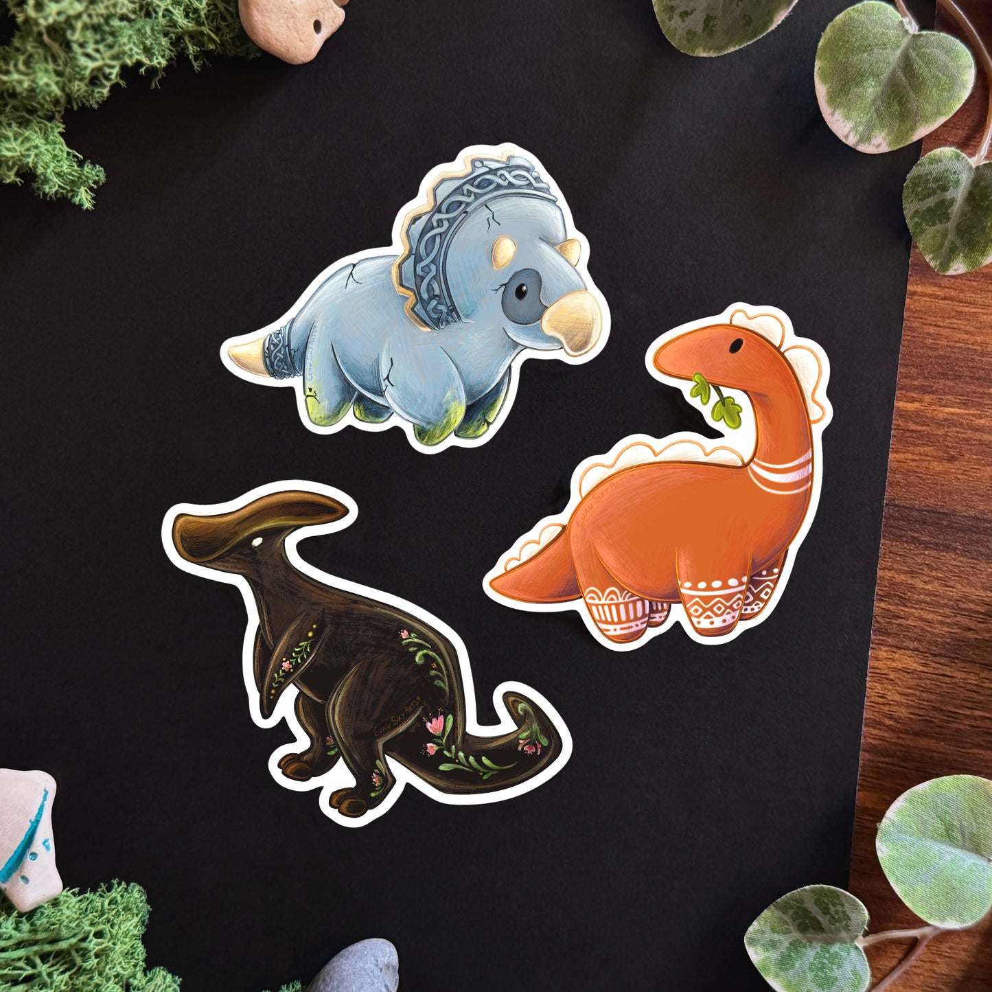 Artisaurus Stickers