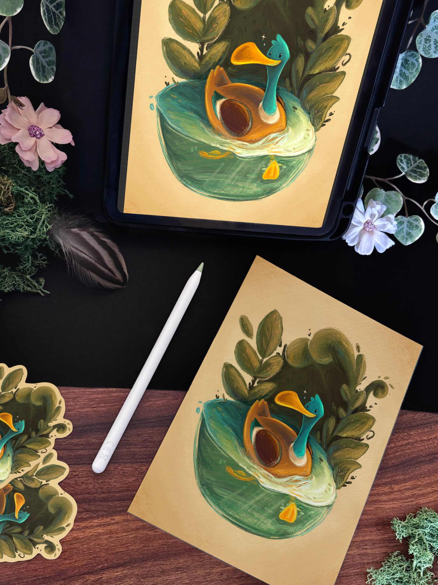 « Happy Paddling » Print