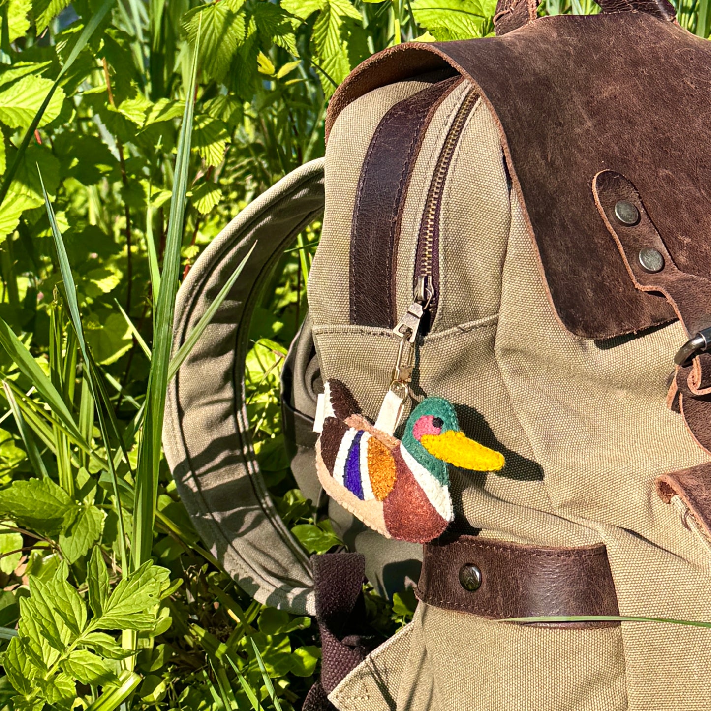 Mallard Duck Bag Charm