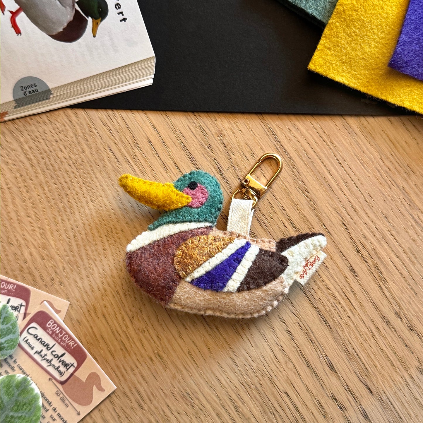 Mallard Duck Bag Charm