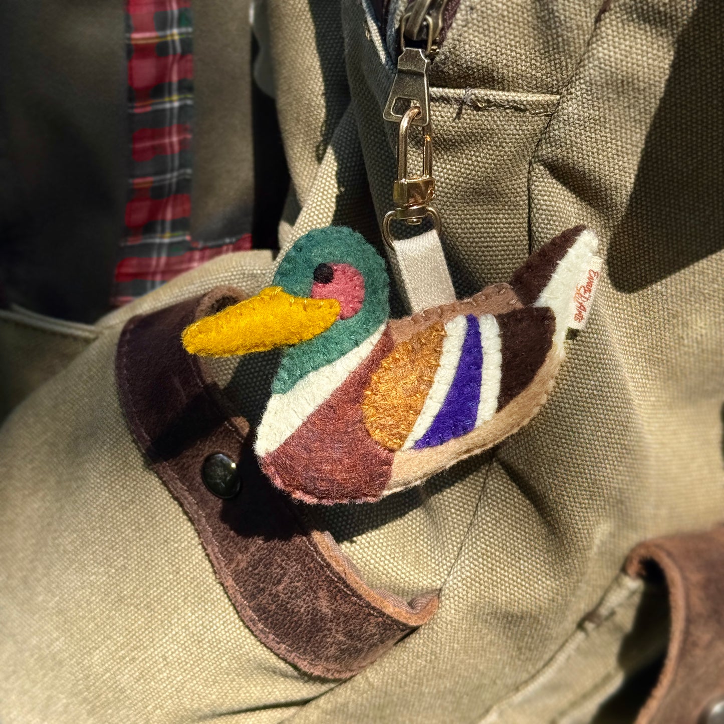 Mallard Duck Bag Charm