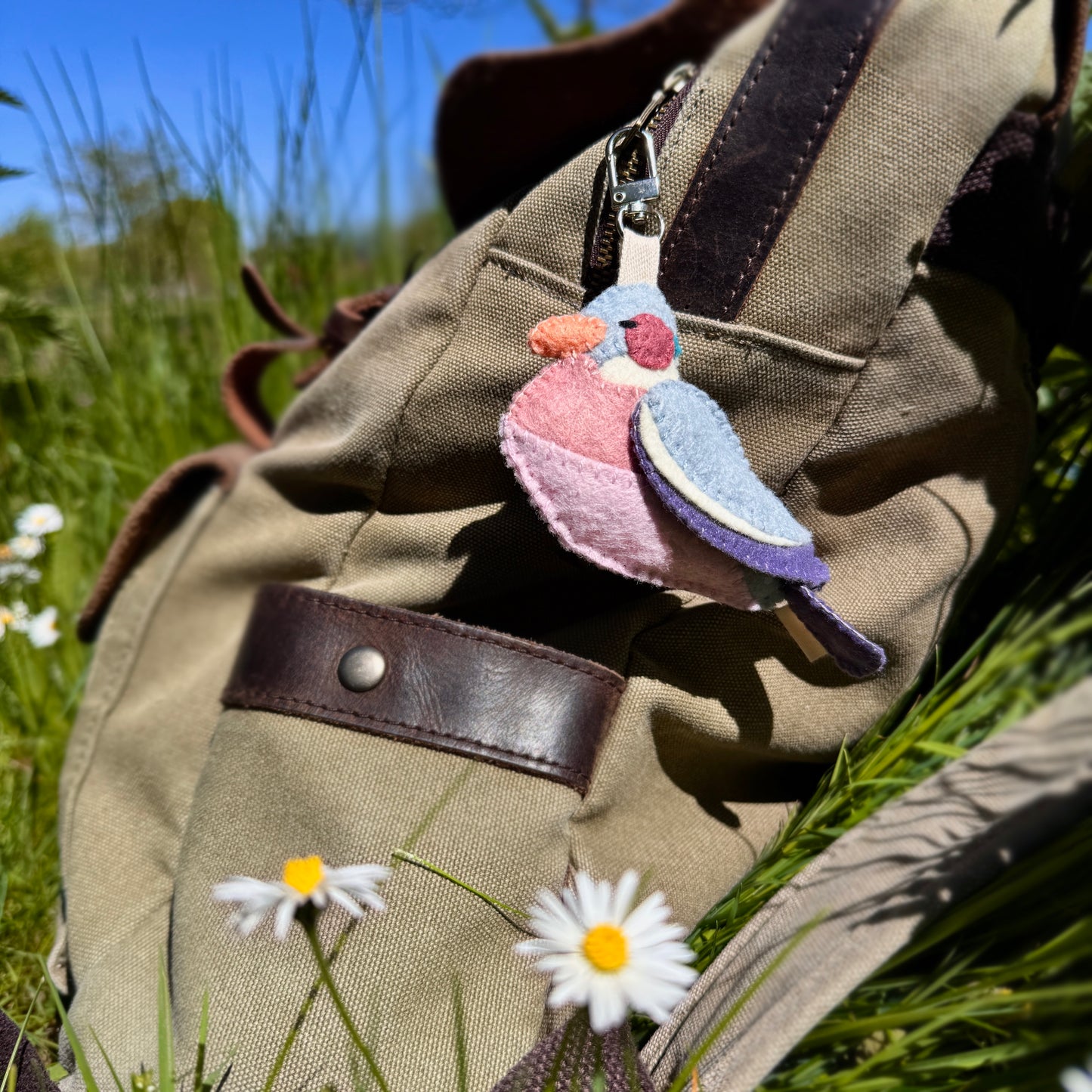 Common Wood Pigeon Bag Charm