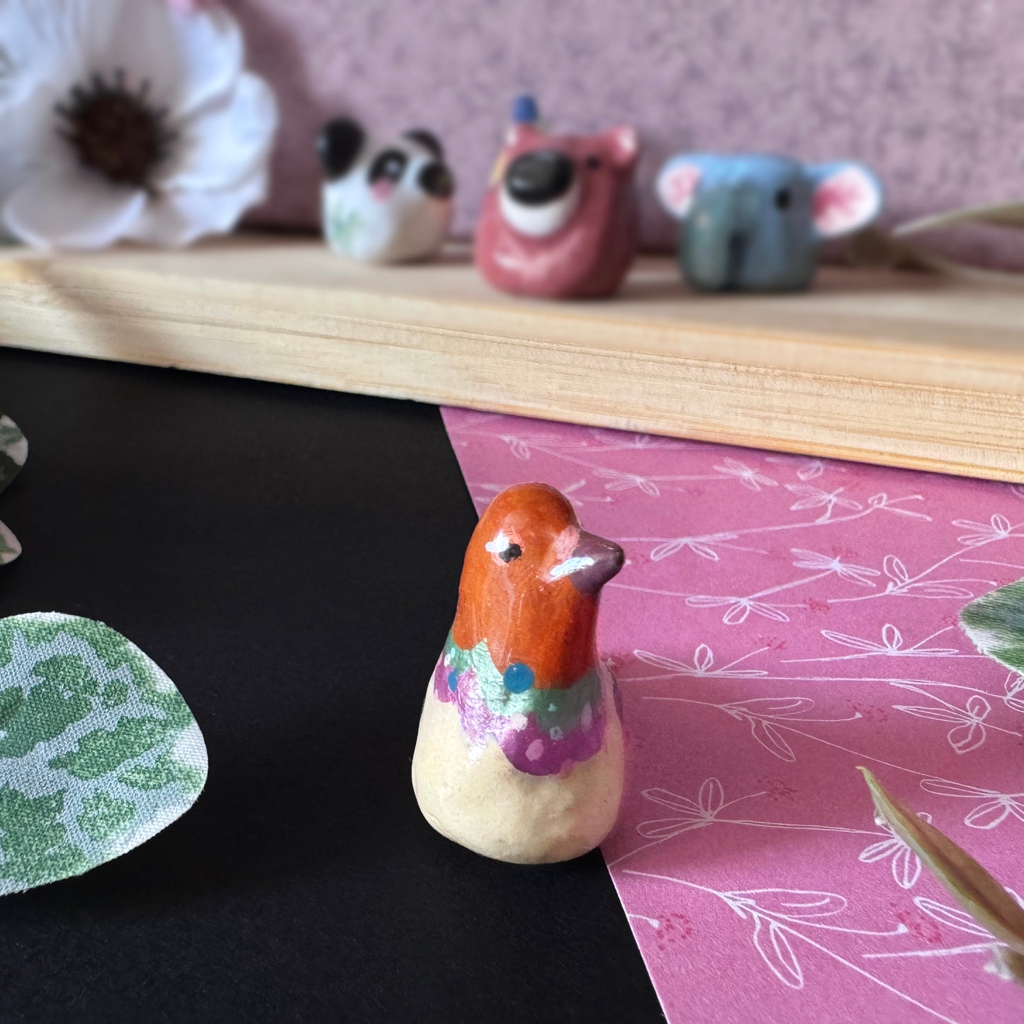 Copper Pigeon Figurine