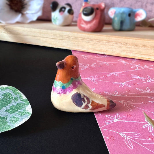 Copper Pigeon Figurine