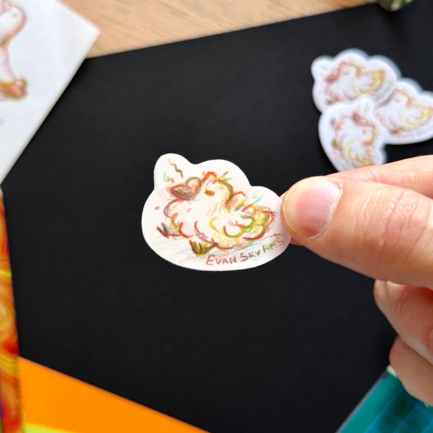 Stickers: Pigeons Arc-en-ciel