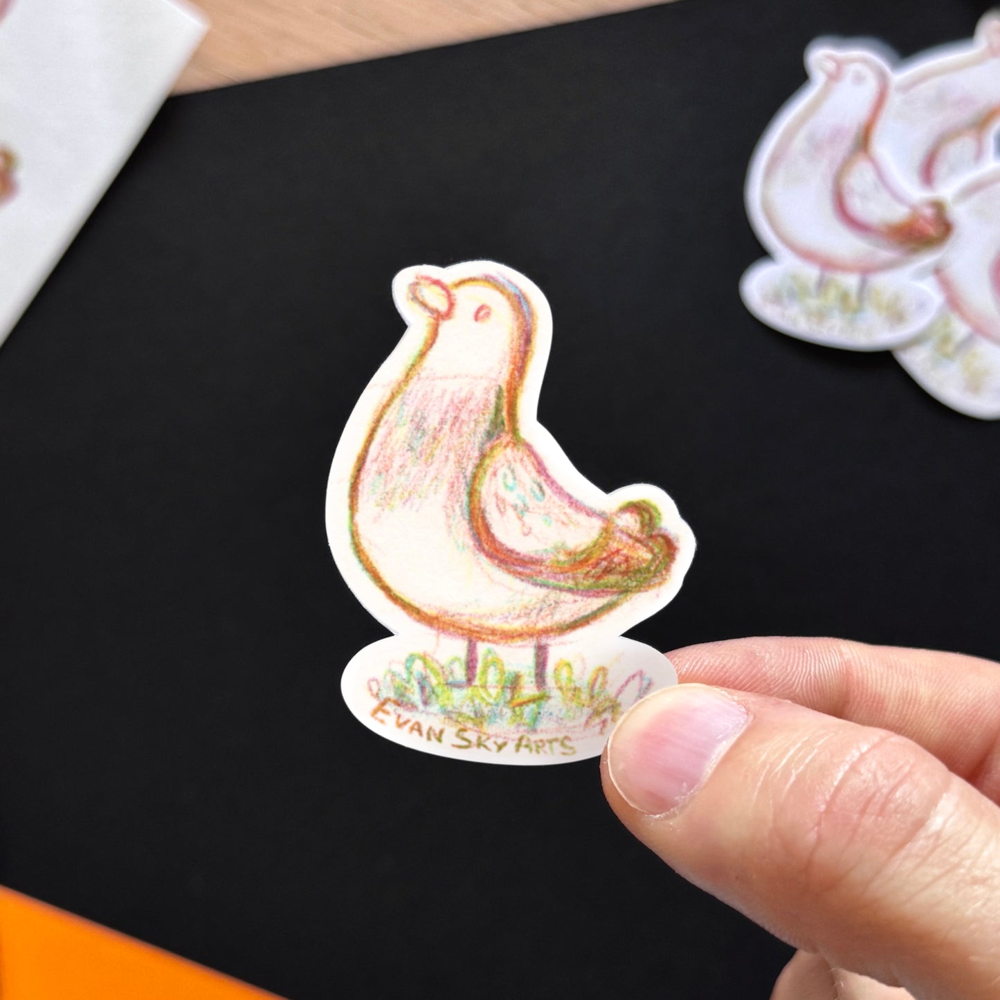 Stickers: Pigeons Arc-en-ciel