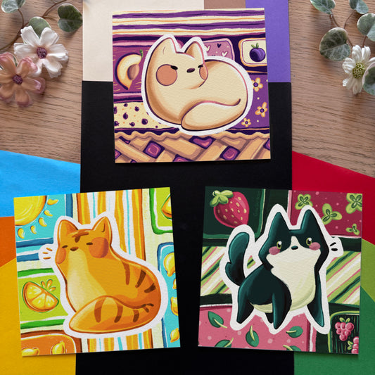 « Fruity felines » Prints