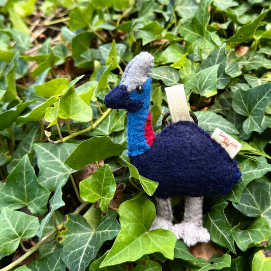 Southern Cassowary Keychain 